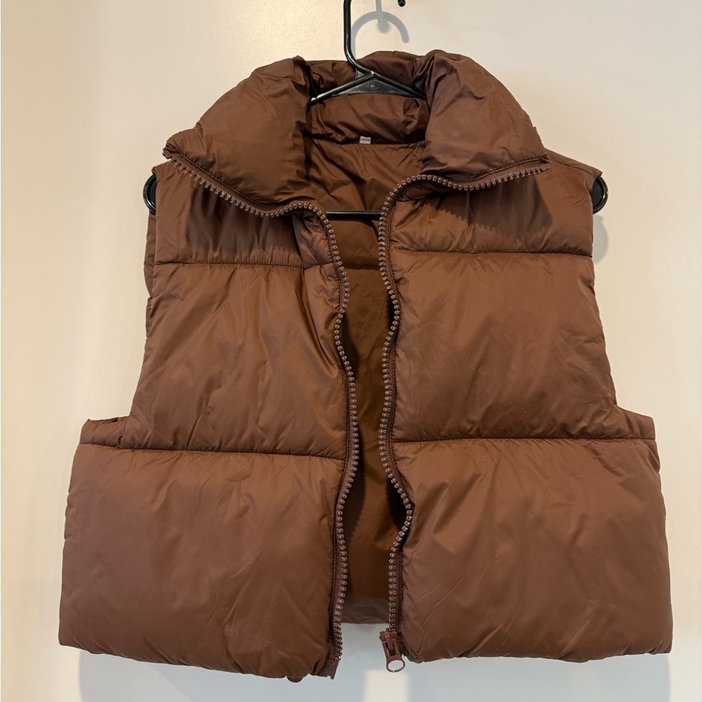 Brown Puffer Vest